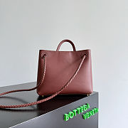 Bottega Veneta Small Andiamo Sapele/Redstone - 25x22x10.5cm - 2