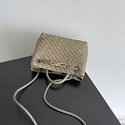 Bottega Veneta Small Andiamo Intrecciato Suede Cypress - 25x20x10cm - 4