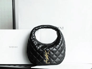 YSL Icarino in Quilted Nappa Black - 17x13x3cm