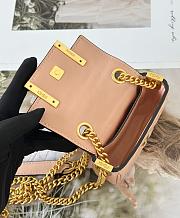 Fendi Baguette NM Bag Zucca Embossed Leather Nano Pink - 11x3x7cm - 5