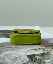 Fendi Baguette NM Bag Zucca Embossed Leather Nano Green - 11x3x7cm - 2