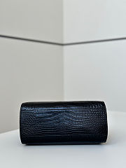 Fendi Peekaboo Mini Black Crocodile Leather Bag - 23x18x11cm - 3