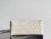 Bottega Veneta Small Andiamo Intrecciato Sea Salt - 25x20x10cm - 4