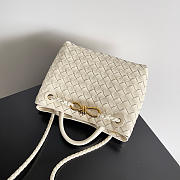 Bottega Veneta Small Andiamo Intrecciato Sea Salt - 25x20x10cm - 2
