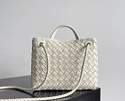 Bottega Veneta Small Andiamo Intrecciato Sea Salt - 25x20x10cm - 3