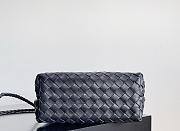 Bottega Veneta Small Andiamo Intrecciato Navy Blue - 25x20x10cm - 5