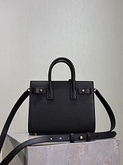 YSL Nano Sac De Jour In Grained Leather Black - 22x18x10.5cm - 3