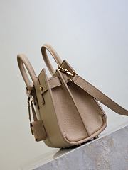 YSL Nano Sac De Jour In Grained Leather Beige - 22x18x10.5cm - 3