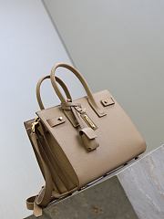 YSL Baby Sac De Jour In Grained Leather Beige - 26x20x13cm - 6