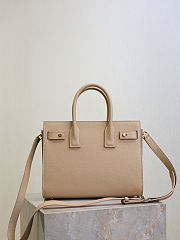 YSL Baby Sac De Jour In Grained Leather Beige - 26x20x13cm - 4