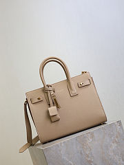 YSL Baby Sac De Jour In Grained Leather Beige - 26x20x13cm - 2