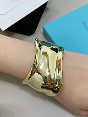 Tiffany&Co Elsa Peretti Meidum Bone Cuff in Sterling Gold - 5
