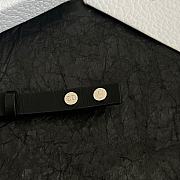 Dior CD Icon Leather Bracelet Black Calfskin and Silver Finish Brass - 4