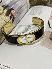 Dior 30 Montaigne Wide Bangle in Black - 5