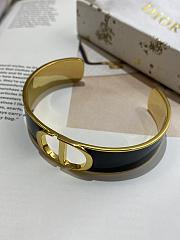 Dior 30 Montaigne Wide Bangle in Black - 3