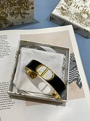Dior 30 Montaigne Wide Bangle in Black - 4