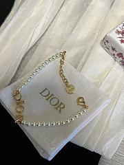 Dio(r)evolution Bracelet Gold Finish Metal and White Resin Pearls - 3
