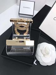 Chanel Faux Pearl & Strass CC Resin Cuff Bracelet Transparent 20103 - 5