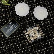 Chanel Faux Pearl & Strass CC Resin Cuff Bracelet Transparent 20104 - 2