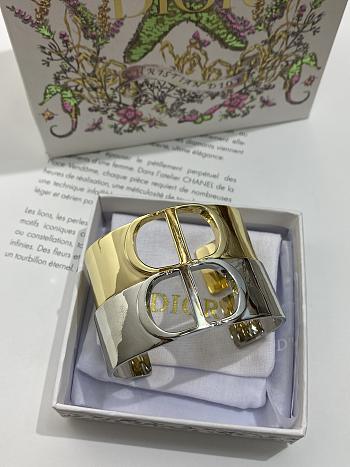 Dior Bracelet Dior CD Logo Bangle Metal Gold/ Silver