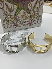 Dior Bracelet Dior CD Logo Bangle Metal Gold/ Silver - 4