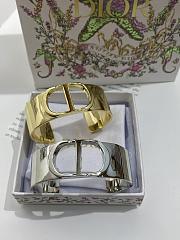 Dior Bracelet Dior CD Logo Bangle Metal Gold/ Silver - 3