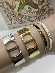 Dior Bracelet Dior CD Logo Bangle Metal Gold/ Silver - 2