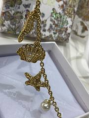 Dioriviera Dior Cabinet d'Été Bracelet Gold Finish Metal and White Resin Pearls - 3