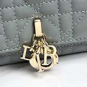 My Dior Talk Phone Pouch Gray Cannage Lambskin - 18.5x10x4cm - 3