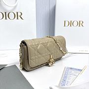 My Dior Talk Phone Pouch Powder Beige Cannage Lambskin - 18.5x10x4cm - 2