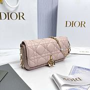 My Dior Talk Phone Pouch Light Pink Cannage Lambskin - 18.5x10x4cm - 4