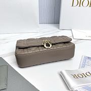 My Dior Talk Phone Pouch Taupe Cannage Lambskin - 18.5x10x4cm - 6
