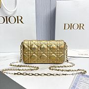 My Dior Talk Phone Pouch Gold Cannage Lambskin - 18.5x10x4cm - 6