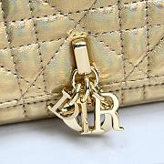 My Dior Talk Phone Pouch Gold Cannage Lambskin - 18.5x10x4cm - 2