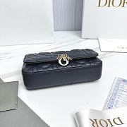 My Dior Talk Phone Pouch Navy Blue Cannage Lambskin - 18.5x10x4cm - 6