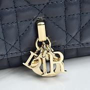 My Dior Talk Phone Pouch Navy Blue Cannage Lambskin - 18.5x10x4cm - 3