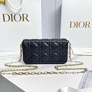 My Dior Talk Phone Pouch Navy Blue Cannage Lambskin - 18.5x10x4cm - 2