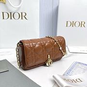 My Dior Talk Phone Pouch Brown Cannage Lambskin - 18.5x10x4cm - 6