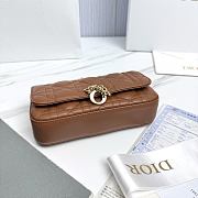 My Dior Talk Phone Pouch Brown Cannage Lambskin - 18.5x10x4cm - 5