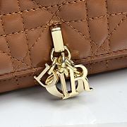 My Dior Talk Phone Pouch Brown Cannage Lambskin - 18.5x10x4cm - 4