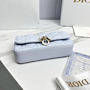 My Dior Talk Phone Pouch Light Blue Cannage Lambskin - 18.5x10x4cm - 5