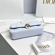 My Dior Talk Phone Pouch Light Blue Cannage Lambskin - 18.5x10x4cm - 3