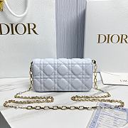 My Dior Talk Phone Pouch Light Blue Cannage Lambskin - 18.5x10x4cm - 2