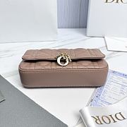 My Dior Talk Phone Pouch Nude Cannage Lambskin - 18.5x10x4cm - 5