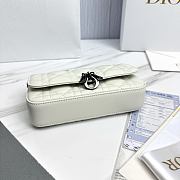 My Dior Talk Phone Pouch White Gunmetal Hardware Cannage Lambskin - 18.5x10x4cm - 5