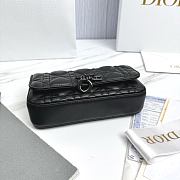 My Dior Talk Phone Pouch Black Gunmetal Hardware Cannage Lambskin - 18.5x10x4cm - 6