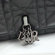 My Dior Talk Phone Pouch Black Gunmetal Hardware Cannage Lambskin - 18.5x10x4cm - 2
