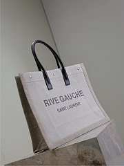 YSL Large Rive Gauche Tote Bag Beige - 48x36x16cm - 6