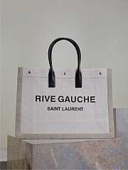 YSL Large Rive Gauche Tote Bag Beige - 48x36x16cm - 4