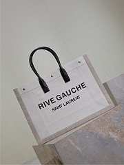 YSL Large Rive Gauche Tote Bag Beige - 48x36x16cm - 3